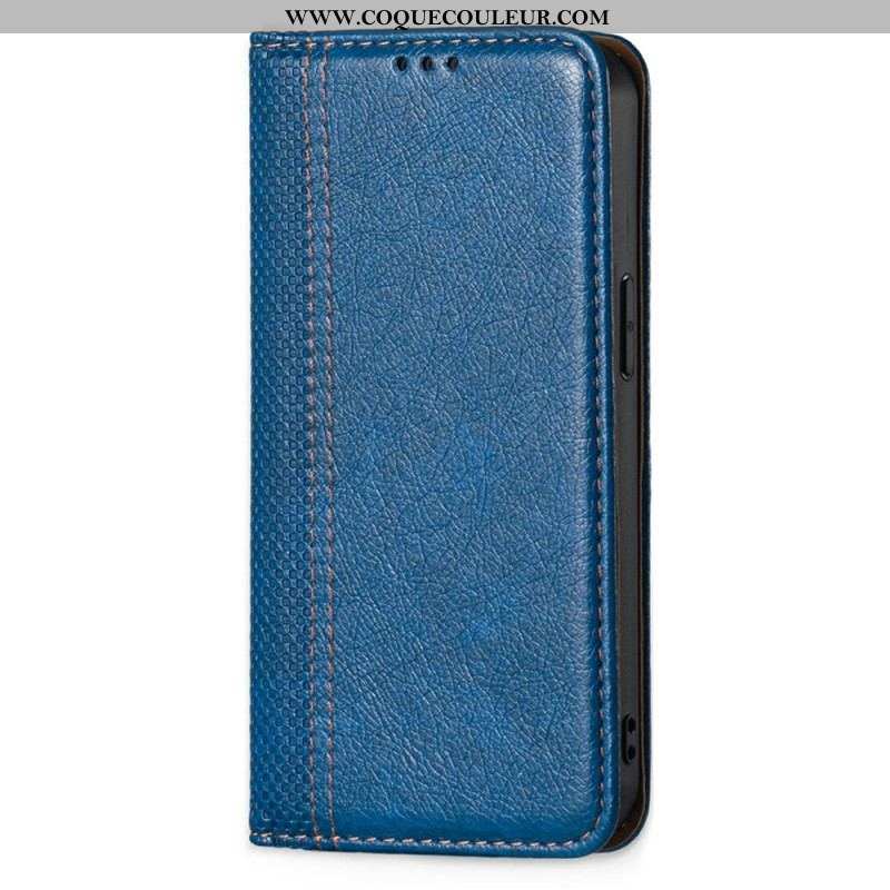 Flip Cover Sony Xperia 1 IV Simili Cuir Vintage