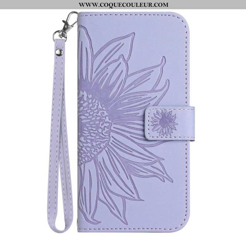 Housse Sony Xperia 1 IV Tournesol à Lanière
