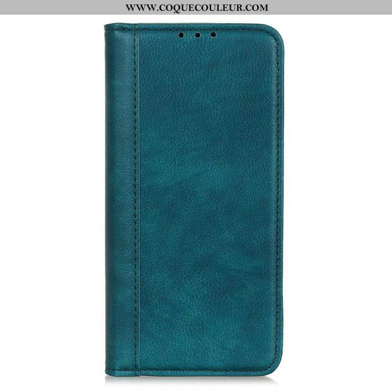 Flip Cover Sony Xperia 1 IV Cuir Fendu Classique