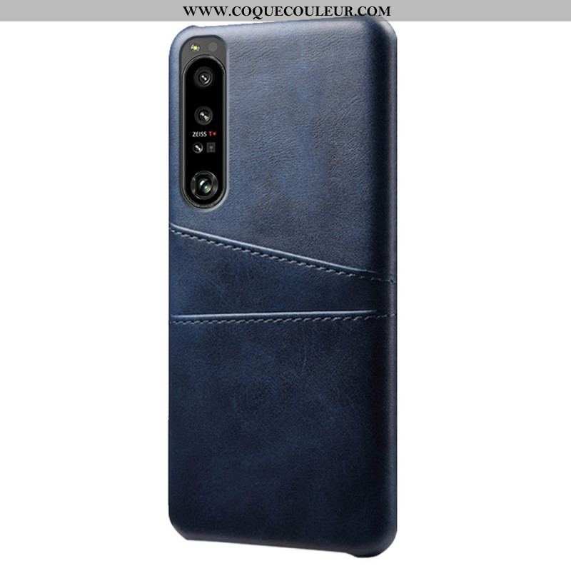 Coque Sony Xperia 1 IV Effet Cuir Porte-Cartes