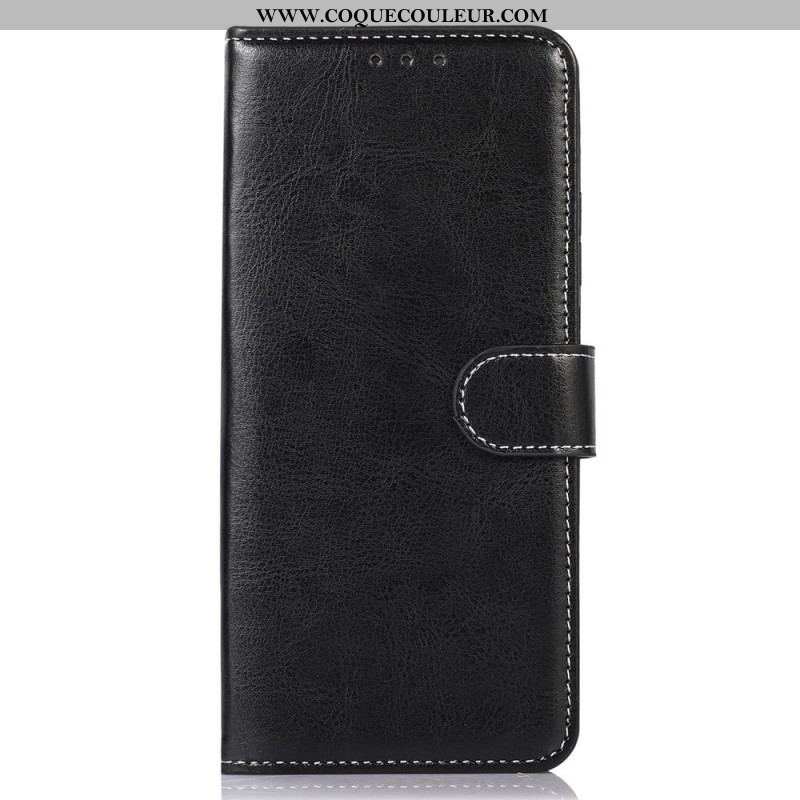 Housse Sony Xperia 1 IV Style Cuir Coutures Apparentes