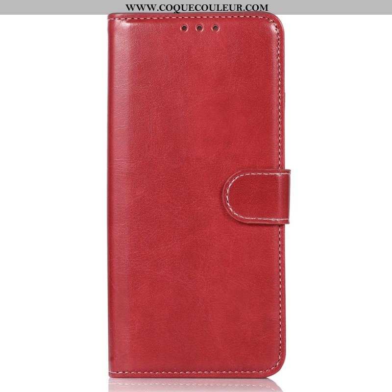 Housse Sony Xperia 1 IV Style Cuir Coutures Apparentes