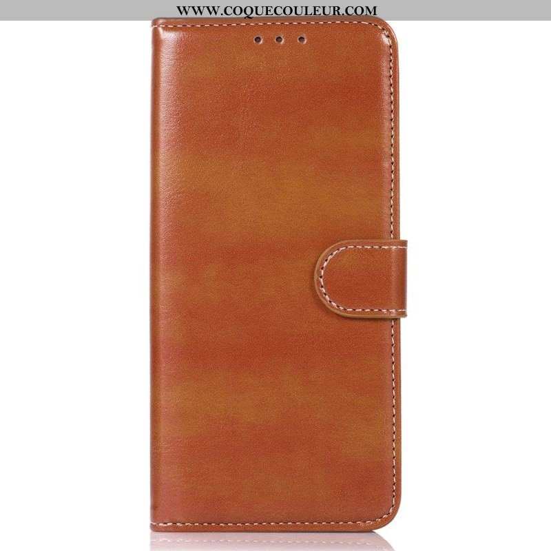 Housse Sony Xperia 1 IV Style Cuir Coutures Apparentes