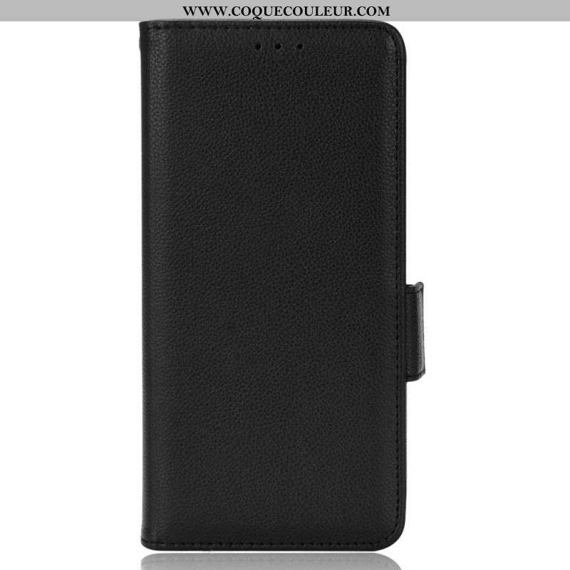 Housse Sony Xperia 1 IV Style Cuir Litchi Traditionnel