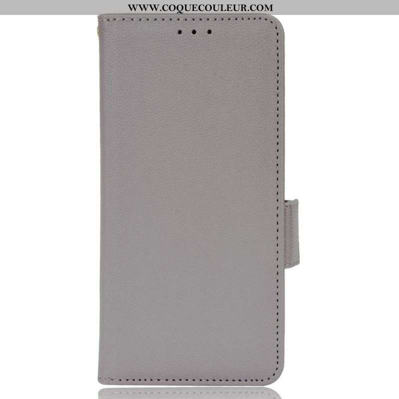 Housse Sony Xperia 1 IV Style Cuir Litchi Traditionnel
