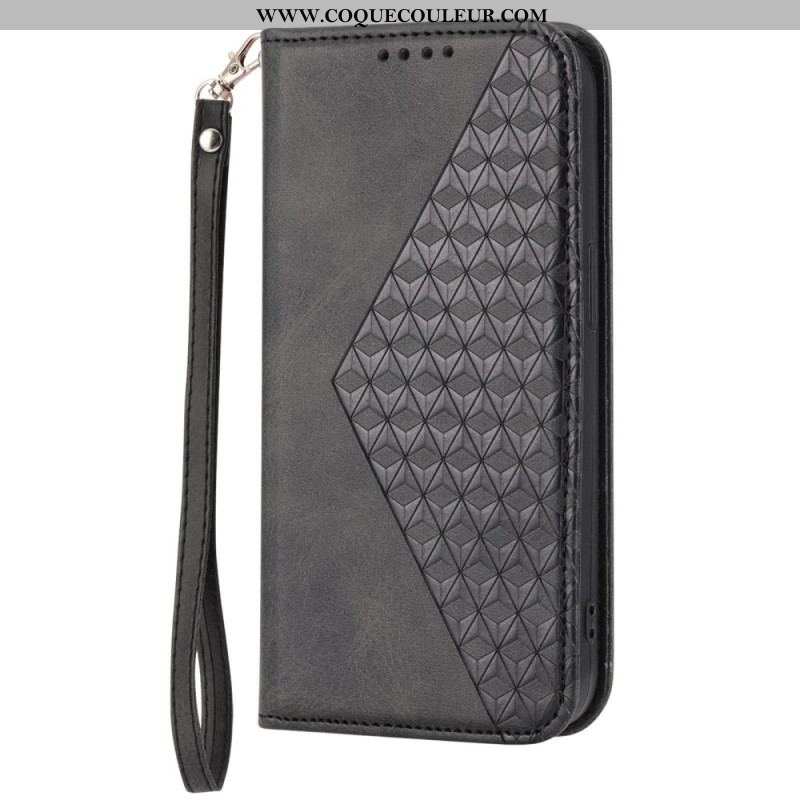 Flip Cover Sony Xperia 1 IV Style Cuir Motif 3D avec Lanière