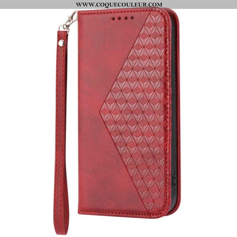 Flip Cover Sony Xperia 1 IV Style Cuir Motif 3D avec Lanière