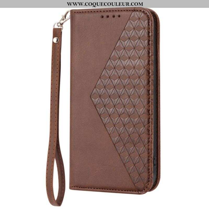 Flip Cover Sony Xperia 1 IV Style Cuir Motif 3D avec Lanière