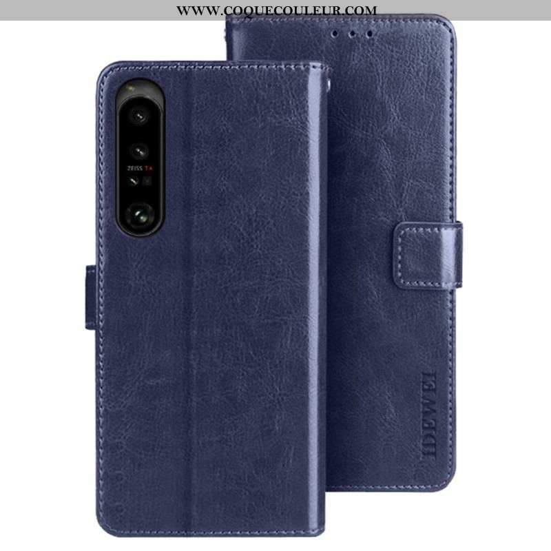 Housse Sony Xperia 1 IV Simili Cuir IDEWEI