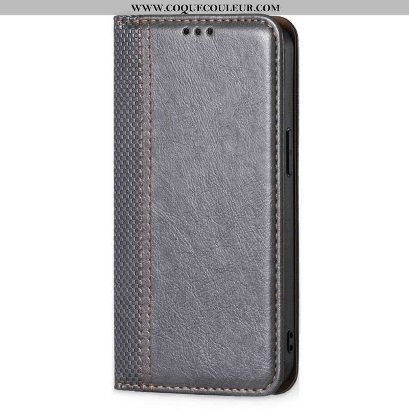 Flip Cover Sony Xperia 10 IV Simili Cuir Vintage