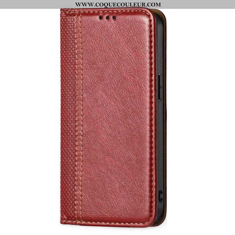 Flip Cover Sony Xperia 10 IV Simili Cuir Vintage