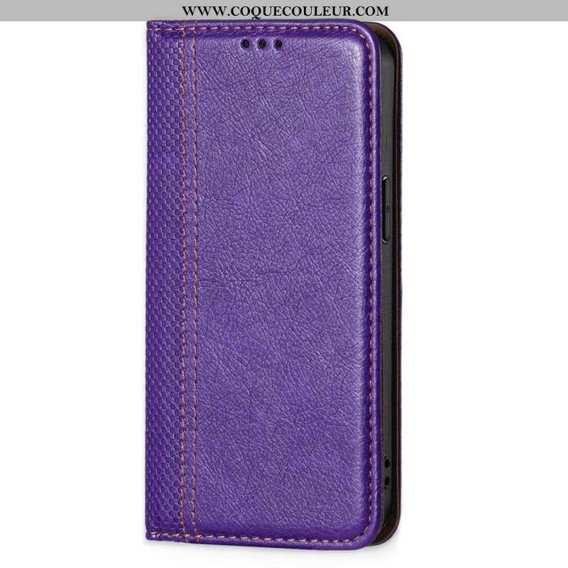 Flip Cover Sony Xperia 10 IV Simili Cuir Vintage