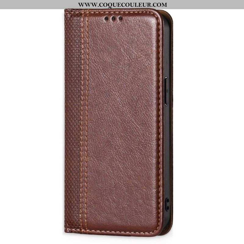 Flip Cover Sony Xperia 10 IV Simili Cuir Vintage