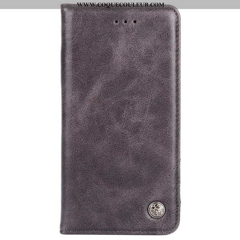 Flip Cover Sony Xperia 10 IV Simili Cuir Rivet Décoratif