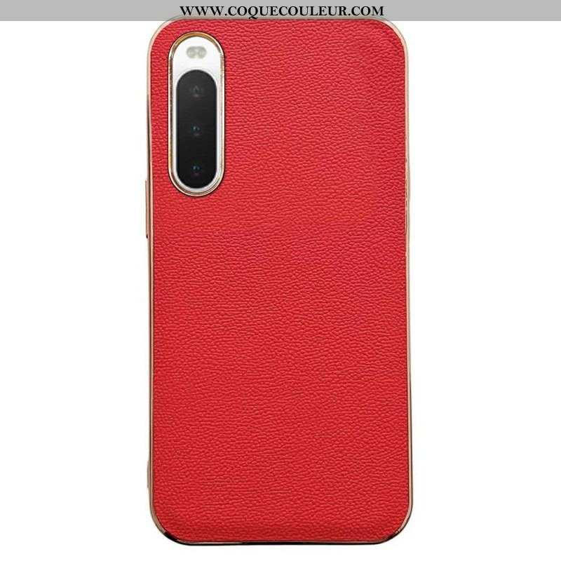 Coque Sony Xperia 10 IV Véritable Cuir Color