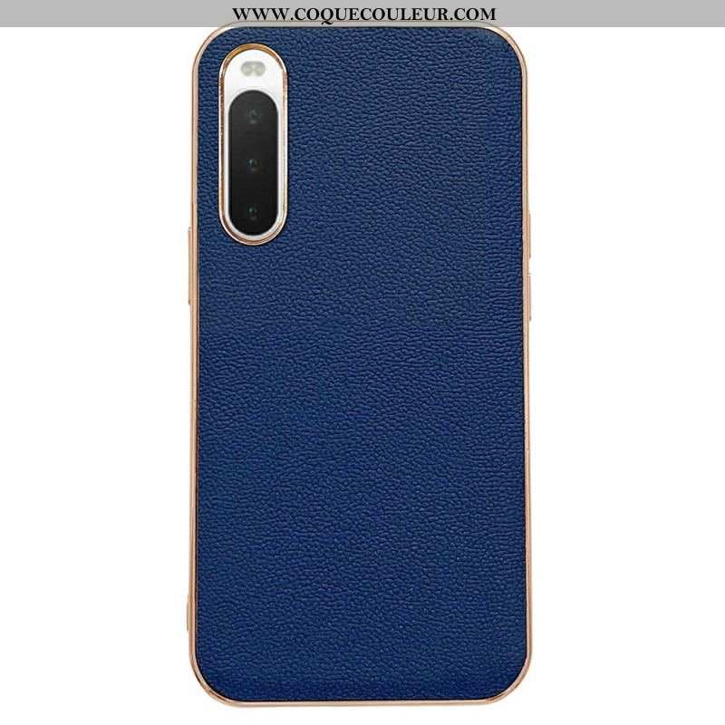 Coque Sony Xperia 10 IV Véritable Cuir Color