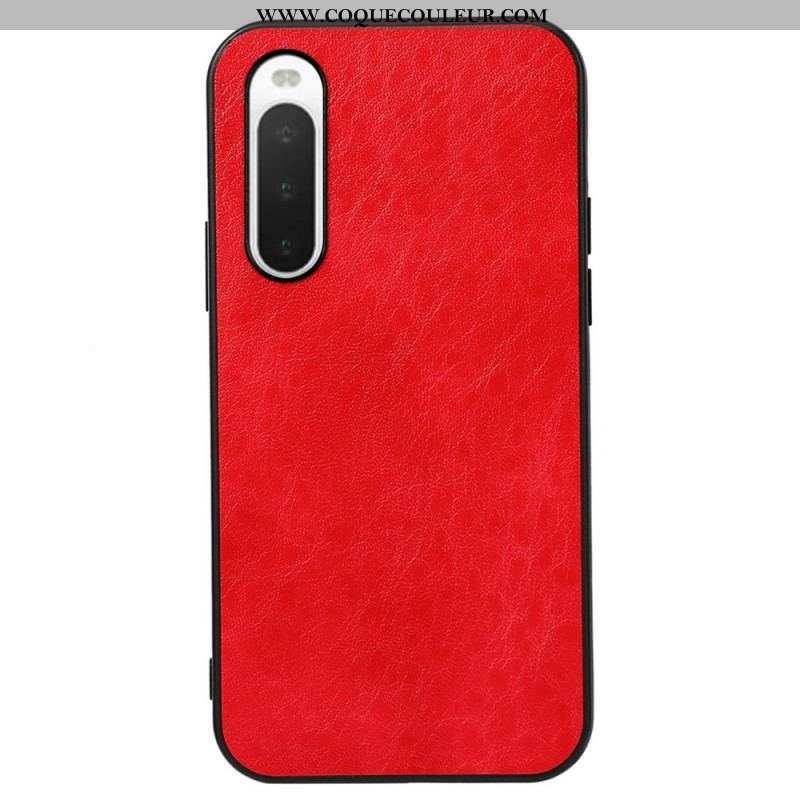 Coque Sony Xperia 10 IV Effet Cuir