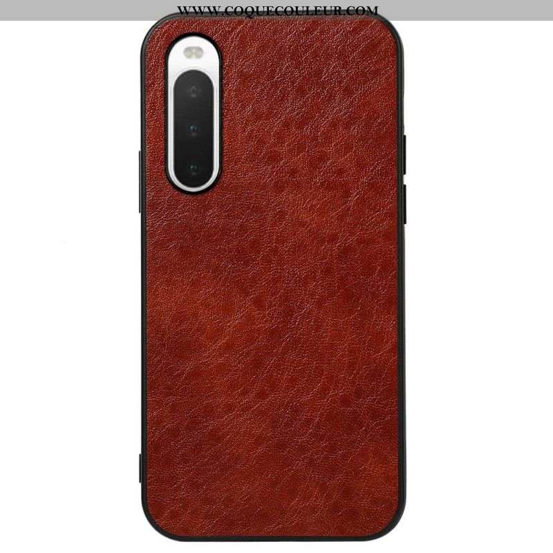 Coque Sony Xperia 10 IV Effet Cuir