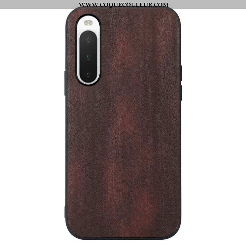 Coque Sony Xperia 10 IV Texture Cuir