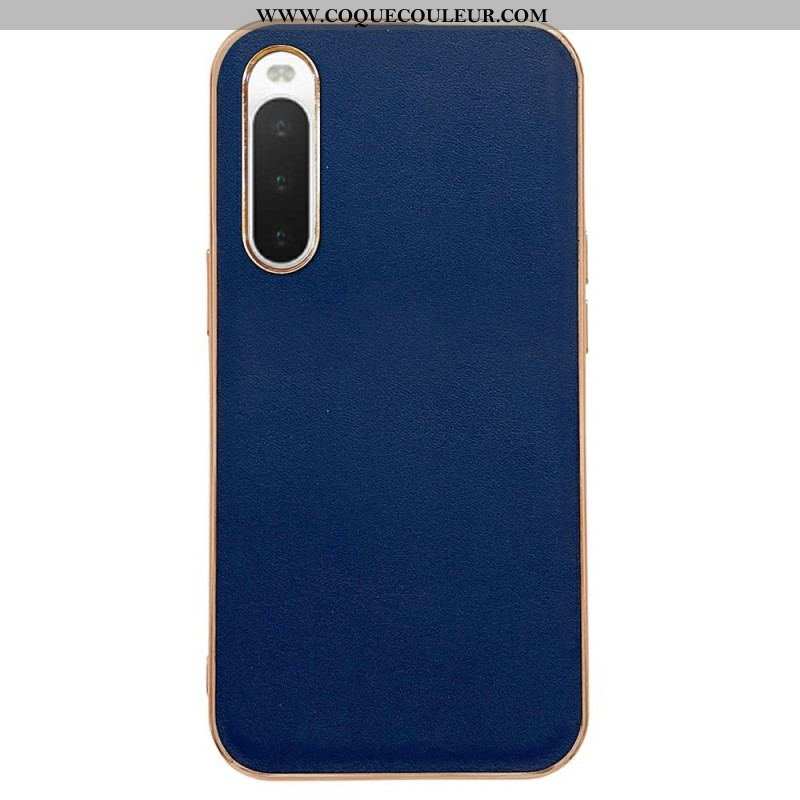 Coque Sony Xperia 10 IV Vrai Cuir