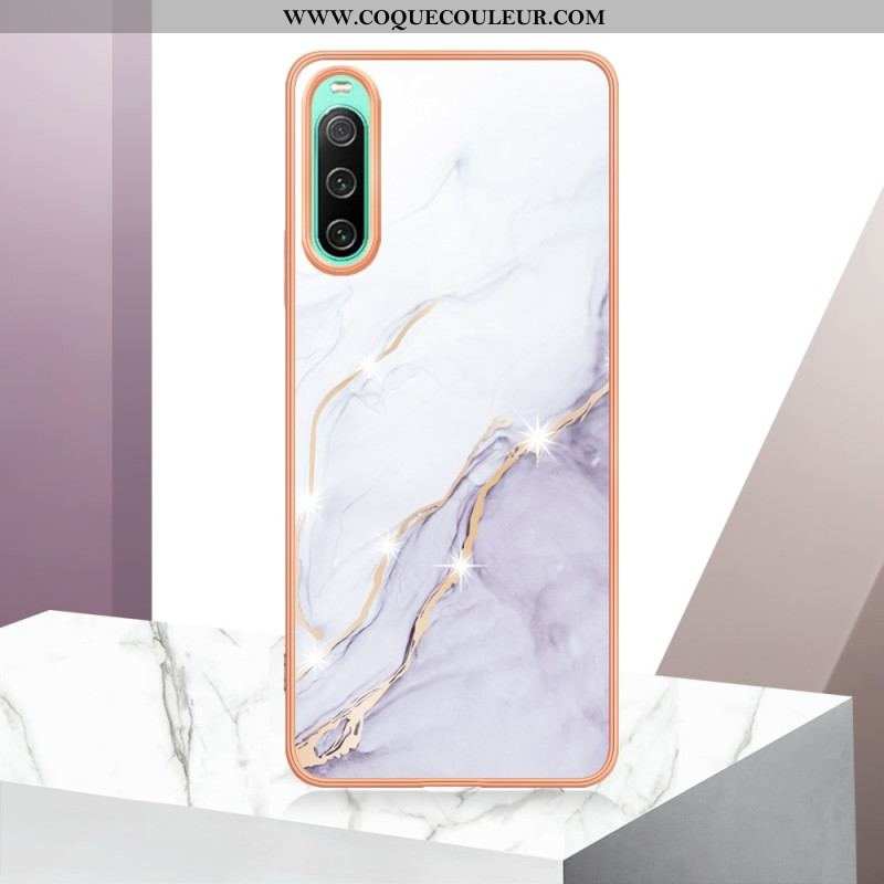 Coque Sony Xperia 10 IV Marbre Coloré