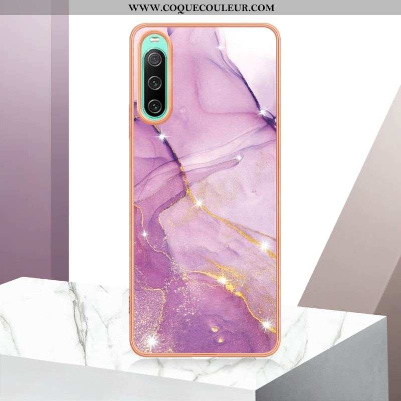 Coque Sony Xperia 10 IV Marbre Coloré