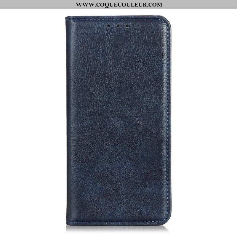 Flip Cover Sony Xperia 10 IV Cuir Fendu Litchi