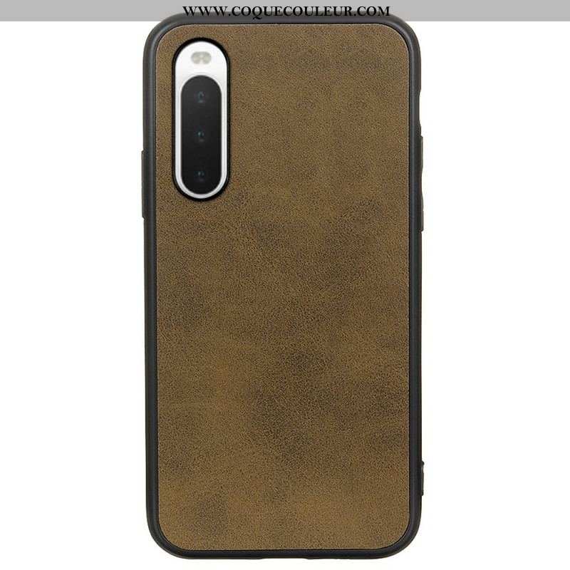 Coque Sony Xperia 10 IV Simili Cuir Texturé