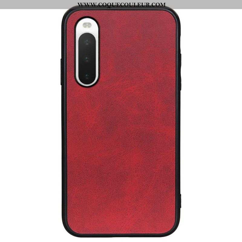 Coque Sony Xperia 10 IV Simili Cuir Texturé