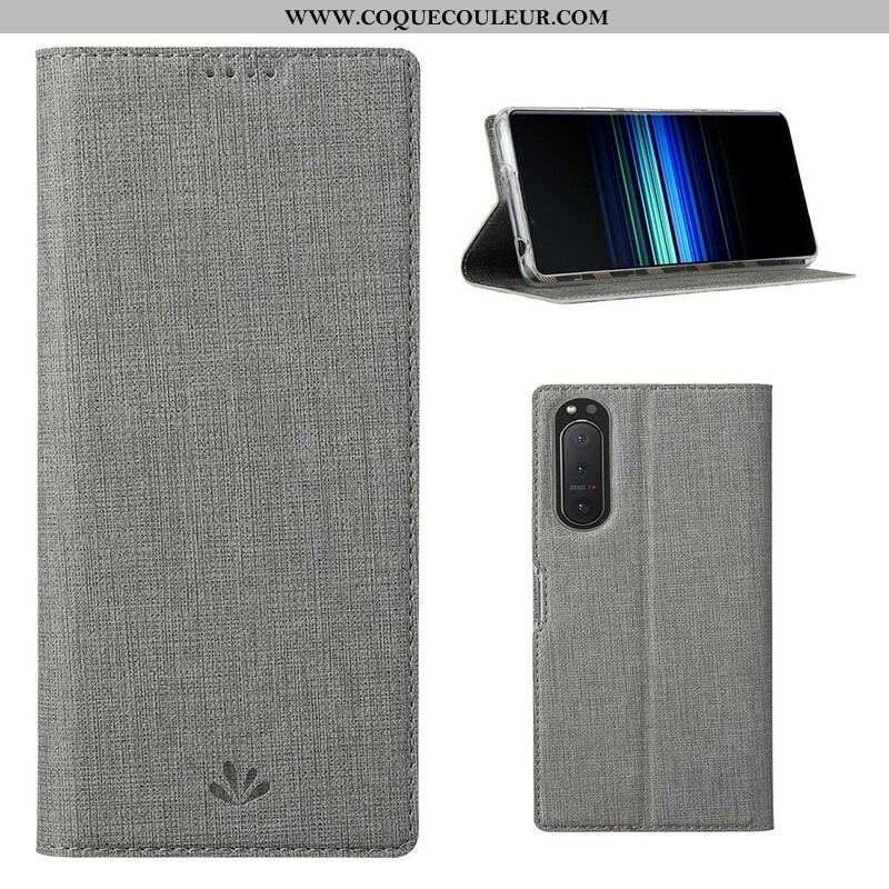 Flip Cover Sony Xperia 5 II Texturée VILI DMX