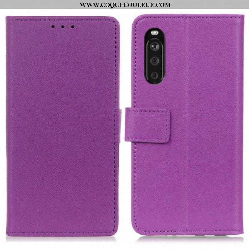 Housse Sony Xperia 10 III Simili Cuir Classique