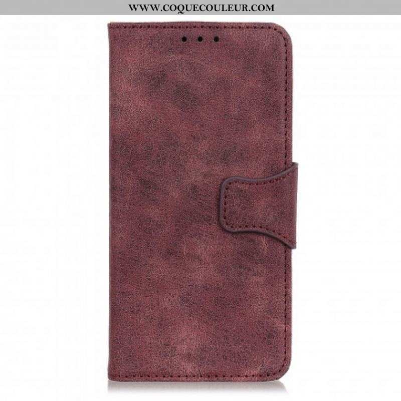 Housse Sony Xperia 10 III Cuir Fendu Vintage