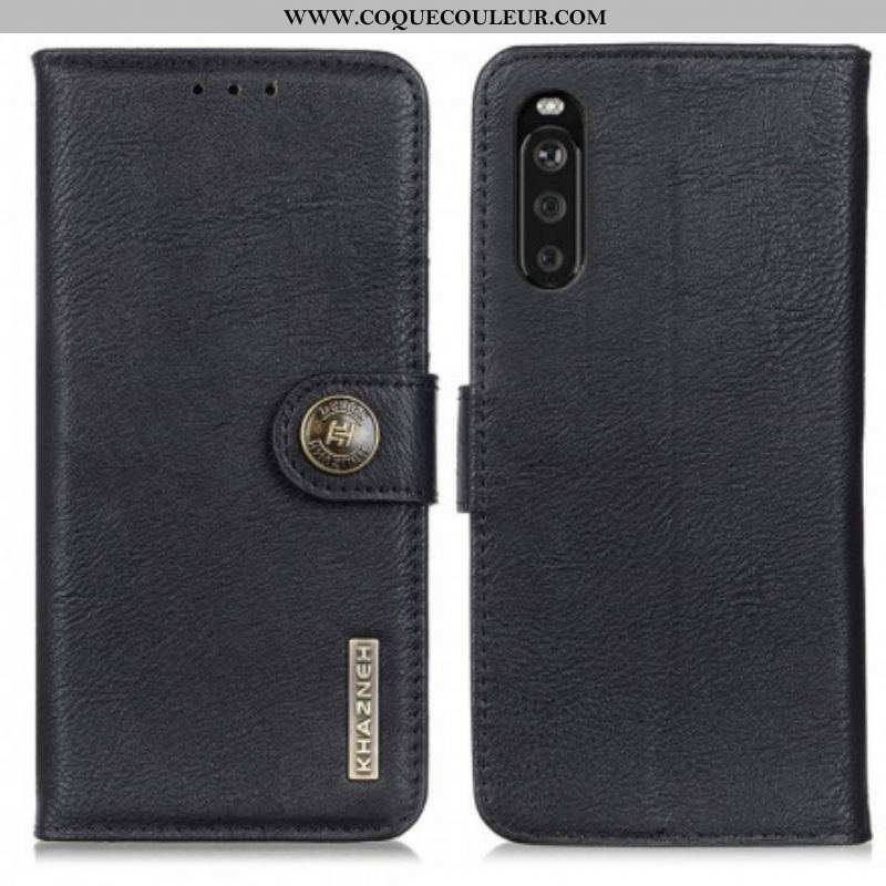 Housse Sony Xperia 10 III Simili Cuir KHAZNEH