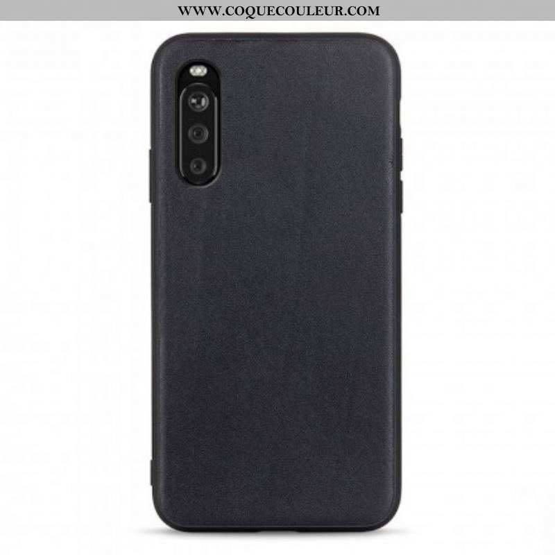 Coque Sony Xperia 10 III Véritable Cuir Business