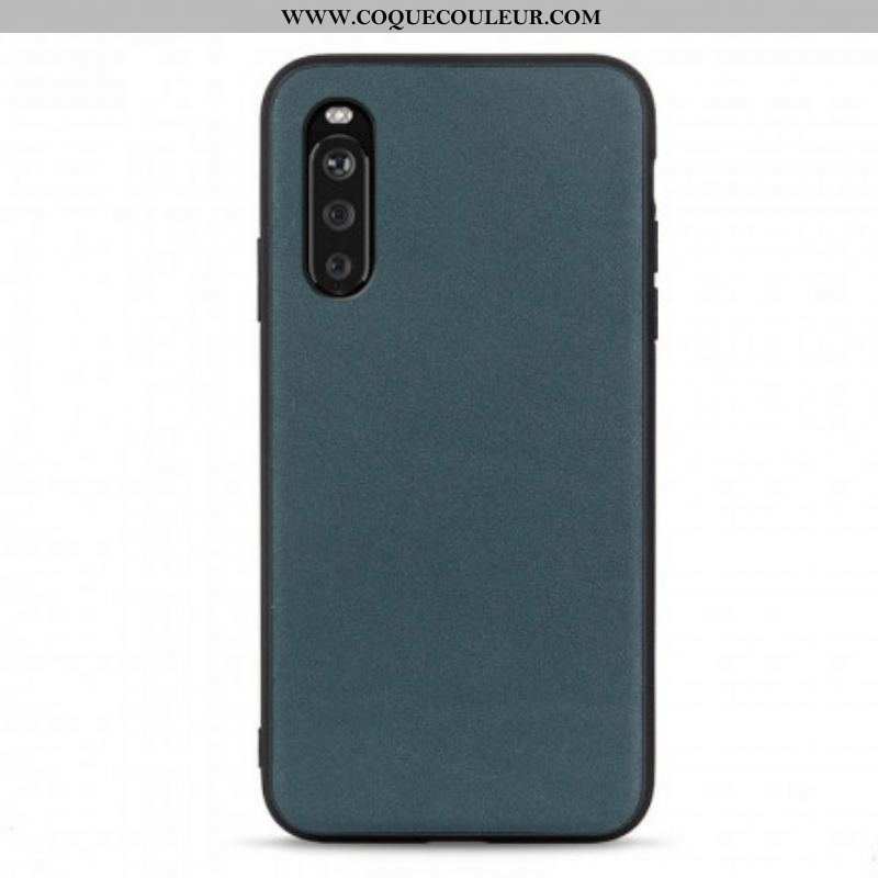 Coque Sony Xperia 10 III Véritable Cuir Business