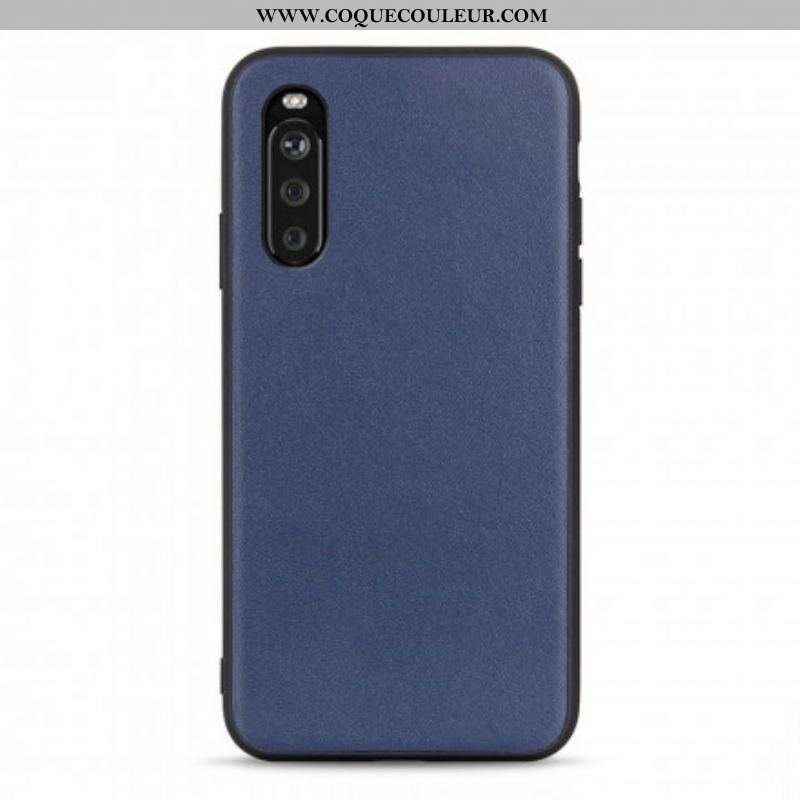 Coque Sony Xperia 10 III Véritable Cuir Business
