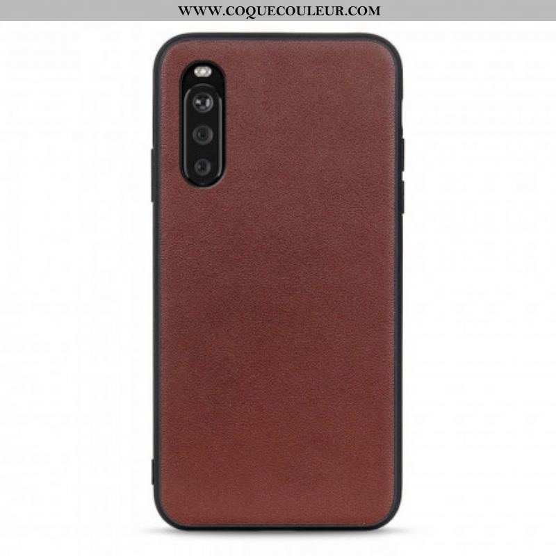 Coque Sony Xperia 10 III Véritable Cuir Business