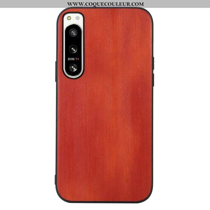 Coque Sony Xperia 5 IV Simili Cuir Texturé