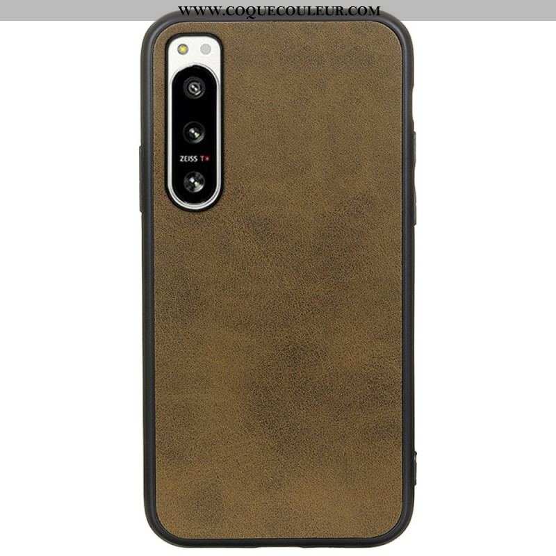 Coque Sony Xperia 5 IV Effet Cuir