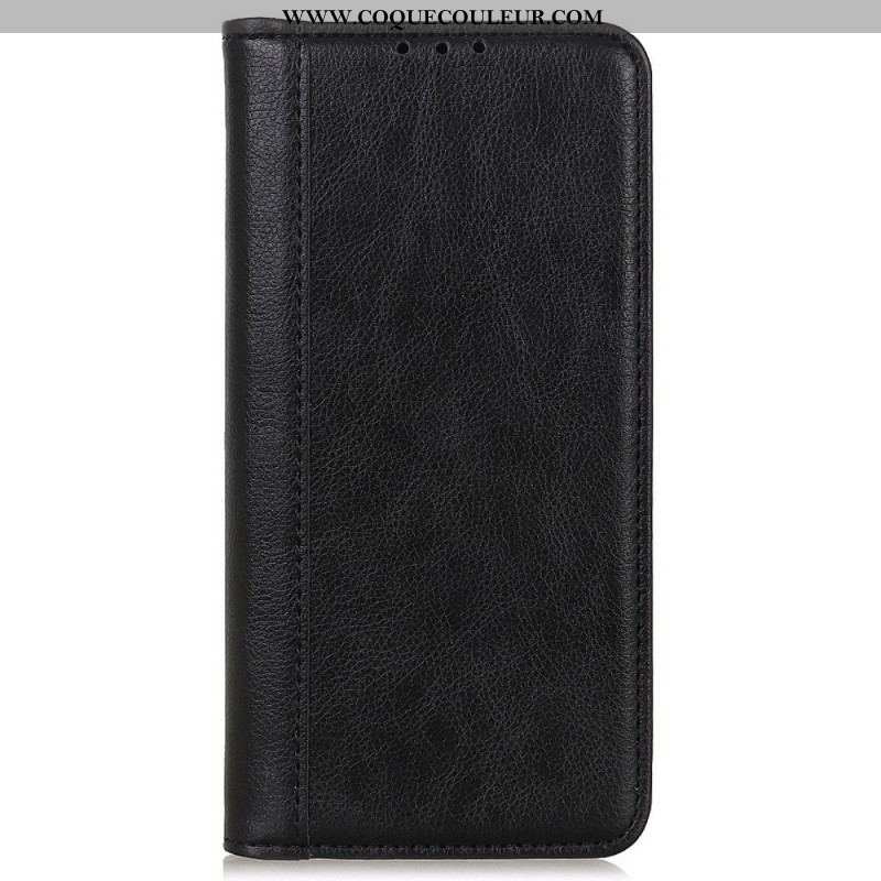 Flip Cover Sony Xperia 5 IV Cuir Fendu