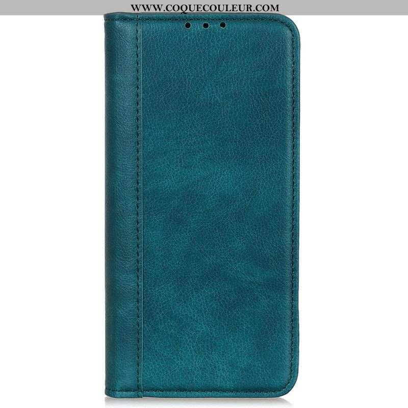 Flip Cover Sony Xperia 5 IV Cuir Fendu