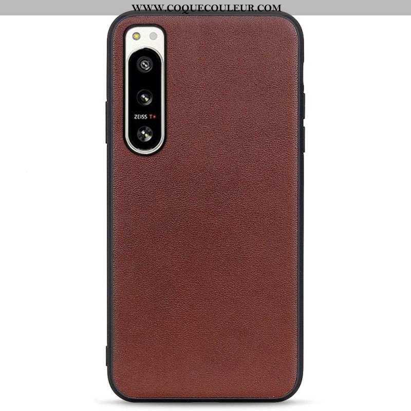 Coque Sony Xperia 5 IV Cuir