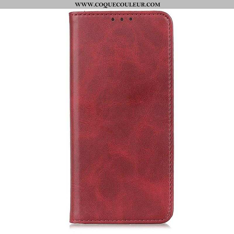 Flip Cover Sony Xperia 5 IV Cuir Fendu