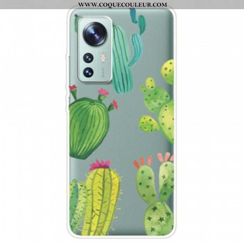 Coque  Xiaomi 12 / 12X  Cactus Aquarelle