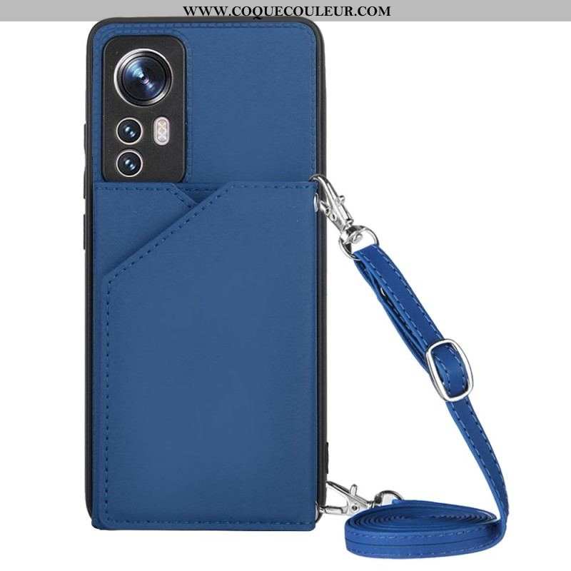 Coque Xiaomi 12 / 12X Porte-cartes et Bandoulière