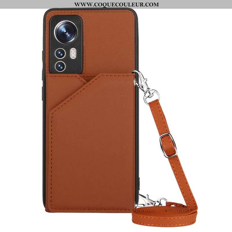 Coque Xiaomi 12 / 12X Porte-cartes et Bandoulière