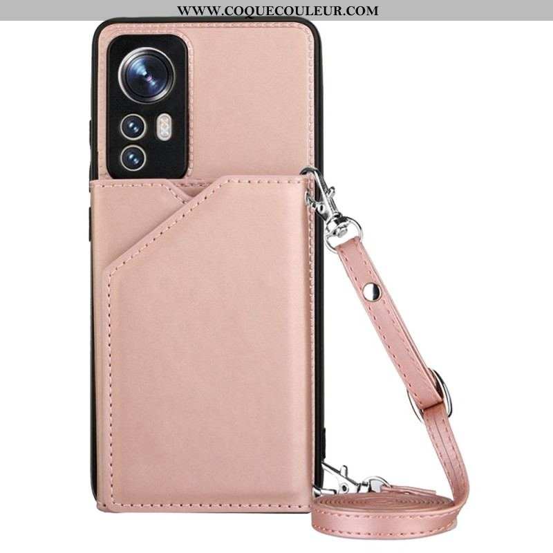 Coque Xiaomi 12 / 12X Porte-cartes et Bandoulière