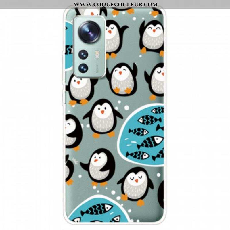 Coque  Xiaomi 12 / 12X  Pingouins et Poissons