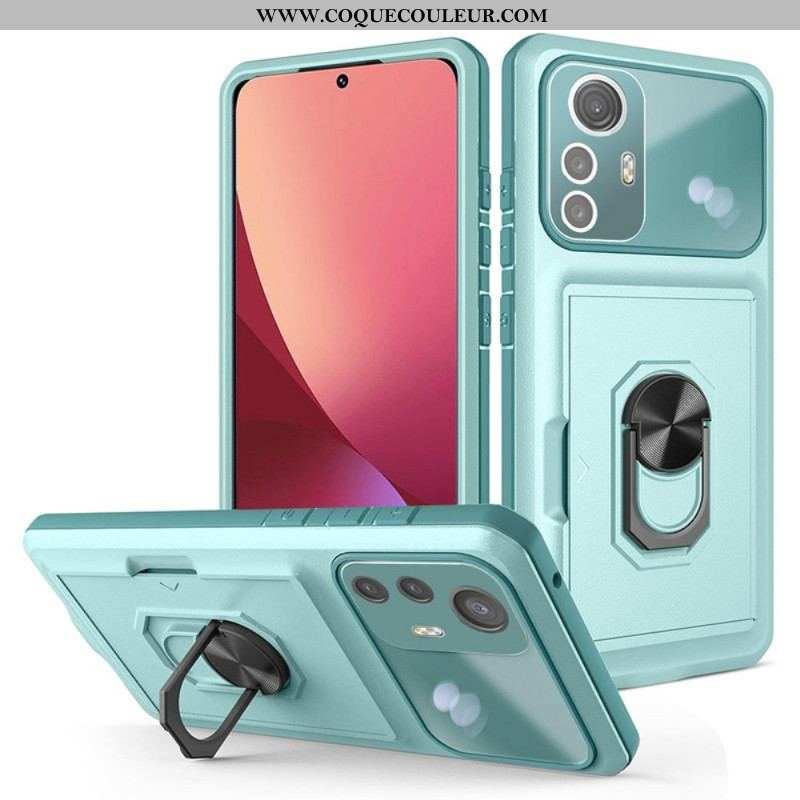 Coque Xiaomi 12 / 12X Anneau-Support et Porte-Carte