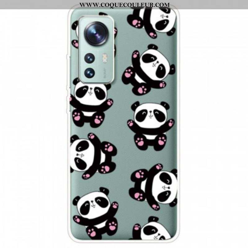 Coque  Xiaomi 12 / 12X  Top Pandas Fun